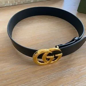 Gucci Belt size 75 / 30 inches high waist belt great condition Gucci Calfskin Double G 30mm Belt 75 30 Black 1827608  main image 3